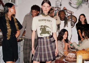 Naomi Campbell and Rosie Huntington-Whiteley Return to Burberry for the Holidays