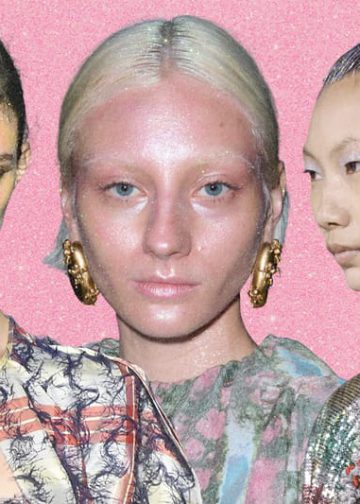 Glitter-Soaked Beauty Looks Ruled the FW26 Runway